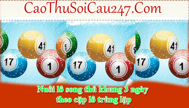 Nuôi lô song thủ khung 3 ngày theo cặp lô trùng lặp