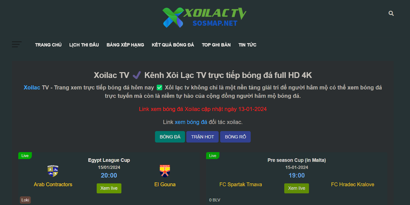 Xoilac TV - trải nghiệm chất lượng hàng đầu