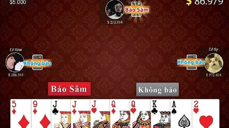 Lưu ý khi chơi sâm lốc tại Sin88