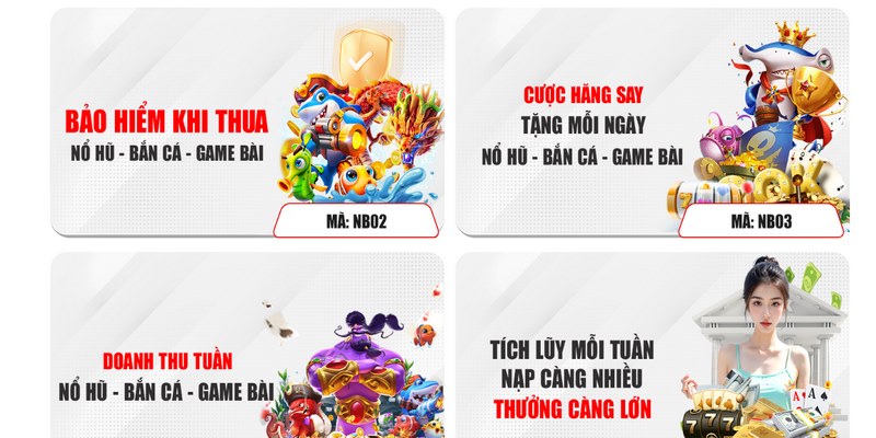 Quà tặng khi chơi tại Bắn Cá, Nổ Hũ, Game Bài