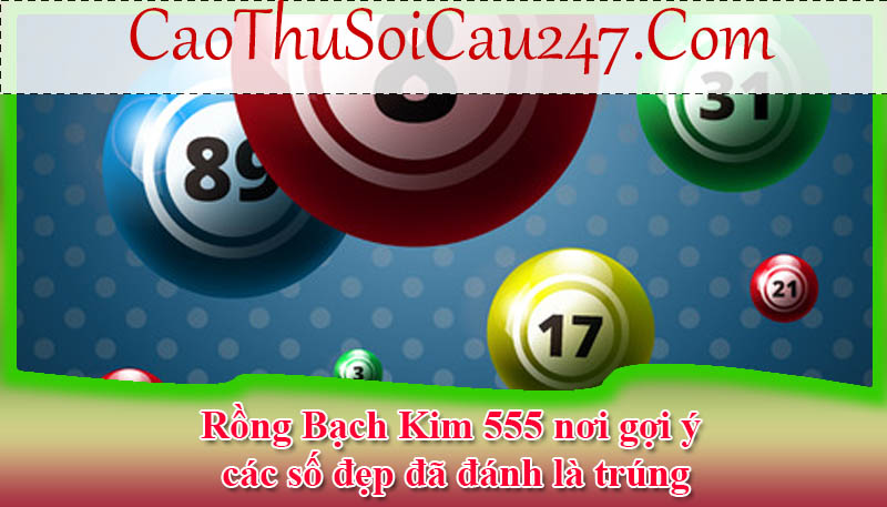 Rồng Bạch Kim 555 nơi gợi ý các số đẹp đã đánh là trúng